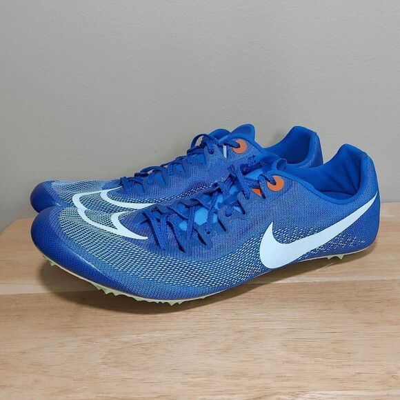 Nike Zoom Ja Fly 4 Track & Field Spikes Blue Green DR2741-400 Men's Size 12 - Picture 3 of 7